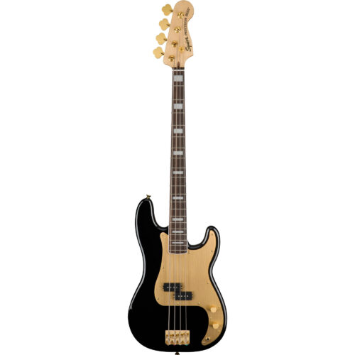 Bajo Squier P Bass 40TH Anniversary LRL GHW GPG BLK