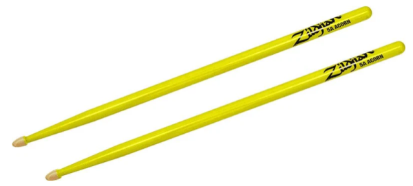 Baquetas Zildjian 5A Acorn Amarillo Neon