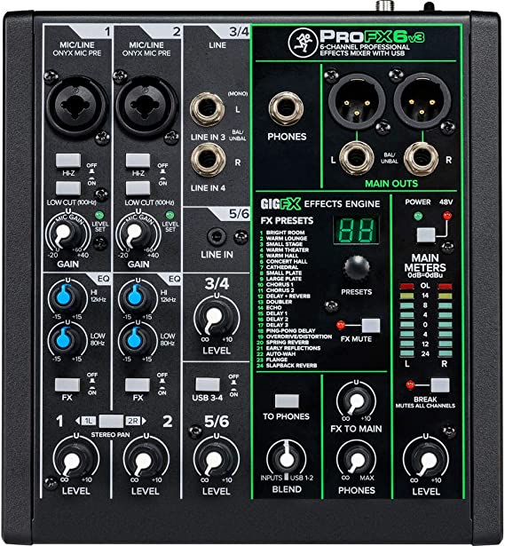 Consola Mackie PRO FX6 V3