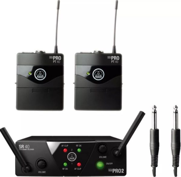 Micrófono Inalambrico AKG WMS 40 Mini Doble Instrumento
