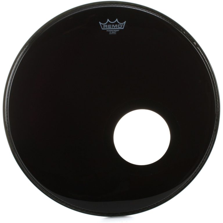 Parche Remo 22 P3-1022-ES-DM POWERSTROKE3 Resonante Negro