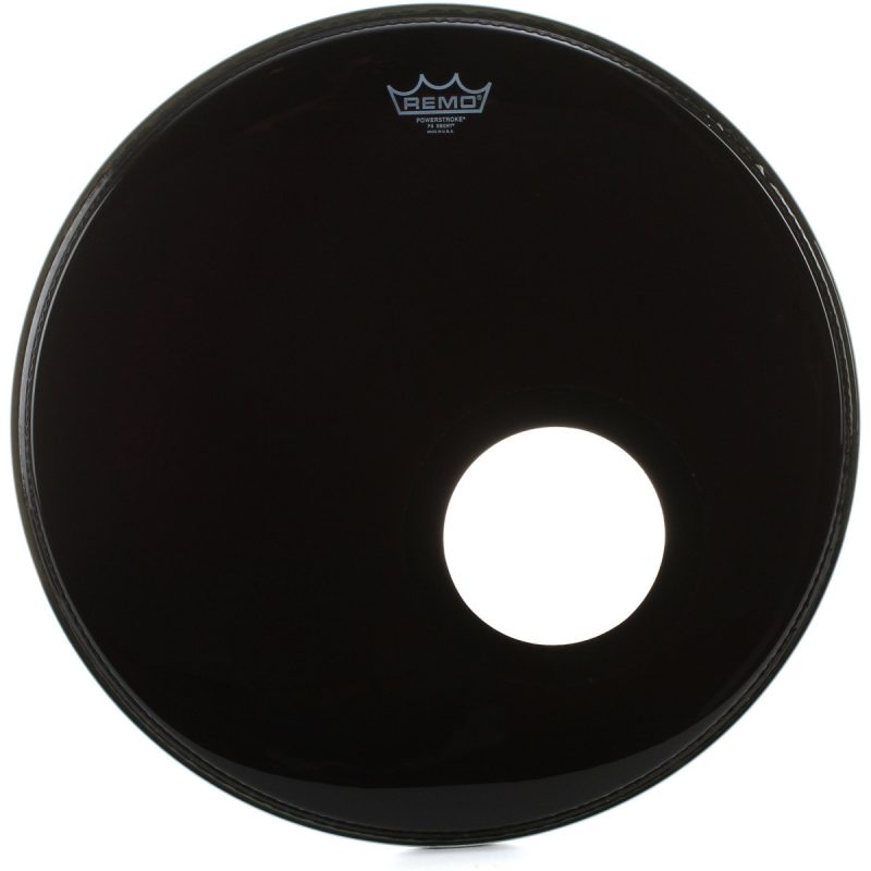 Parche Remo 22 P3-1022-ES-DM POWERSTROKE3 Resonante Negro