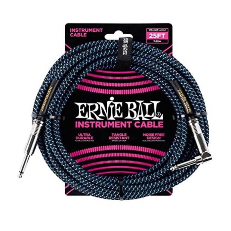 Cable para Guitarra Ernie Ball P06060 25FT NEGRO/AZUL