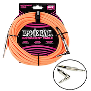 Cable para Guitarra Ernie Ball P06067 7.6MTS Neon Orange