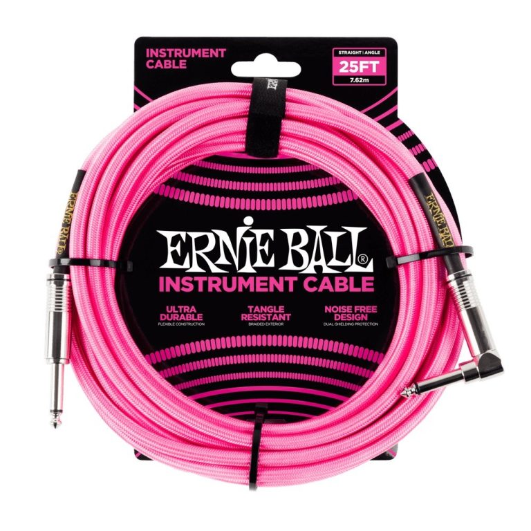 Cable para Guitarra Ernie Ball P06083 5.4MTS Neon Pink