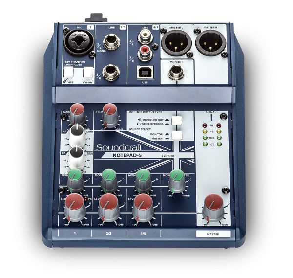 Consola Soundcraft Notepad 5CH