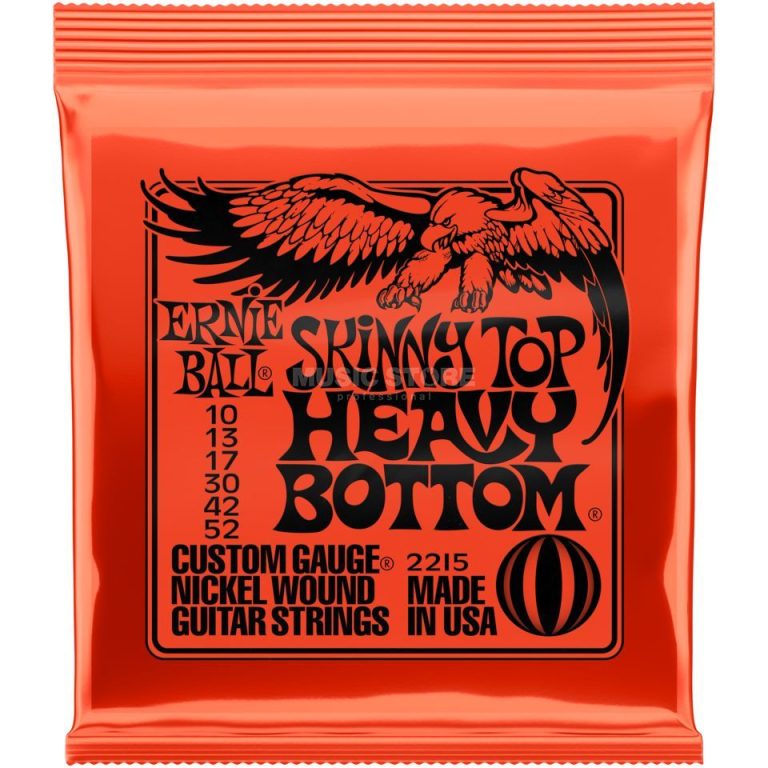 Ernie Ball 2215 Eléctrica 010 Slinky TOP Heavy Botton