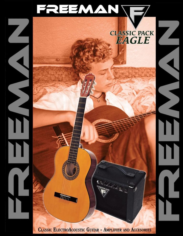 Guitarra Clásica Freeman Clasica Eagle Pack