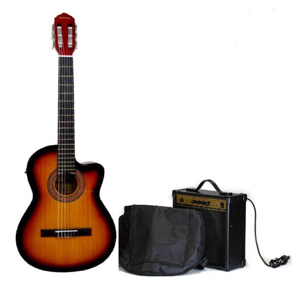 Guitarra Electroacústica Freeman FR-44CEQ SB Pack