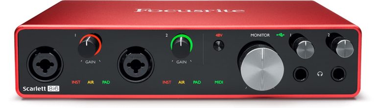 Interface Focusrite Scarlet 8I6 3TH Generación