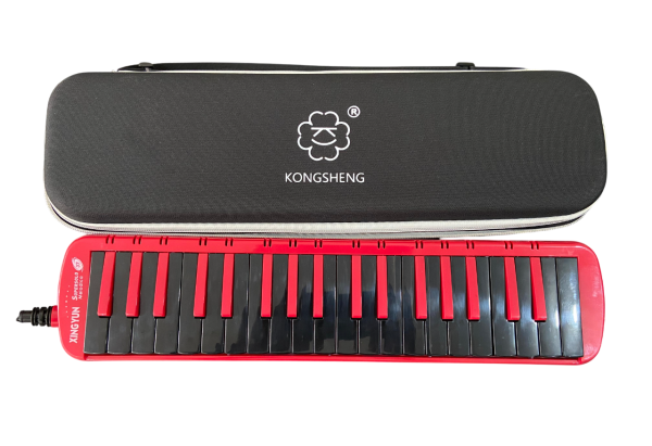 Melódica Kongsheng F37S Negro con Rojo