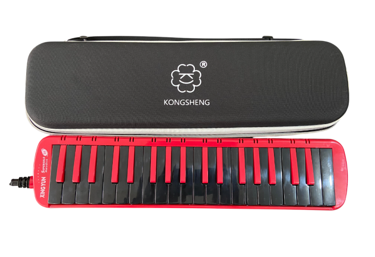 Melódica Kongsheng F37S Negro con Rojo