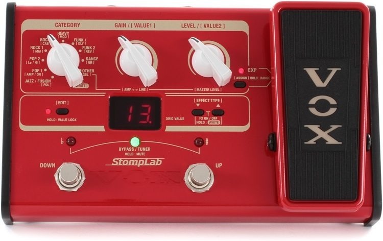 Pedal Vox Stomplab 2B para Bajo